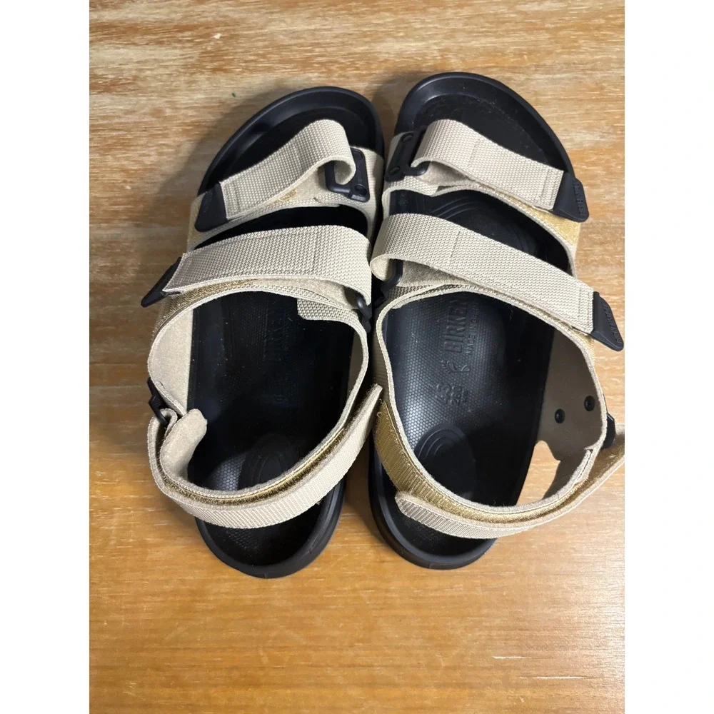 Birkenstock Tatacoa Sand Men Sandal 43 Tan Black Birko-Flor 1013759